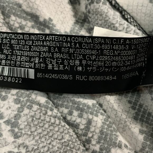 Zara S Premium Snake Python Print Long Midi Shirt Dress Blogger Fav - Picture 9 of 11